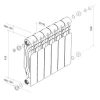 Радиатор биметаллический Royal Thermo Revolution 350 — 6