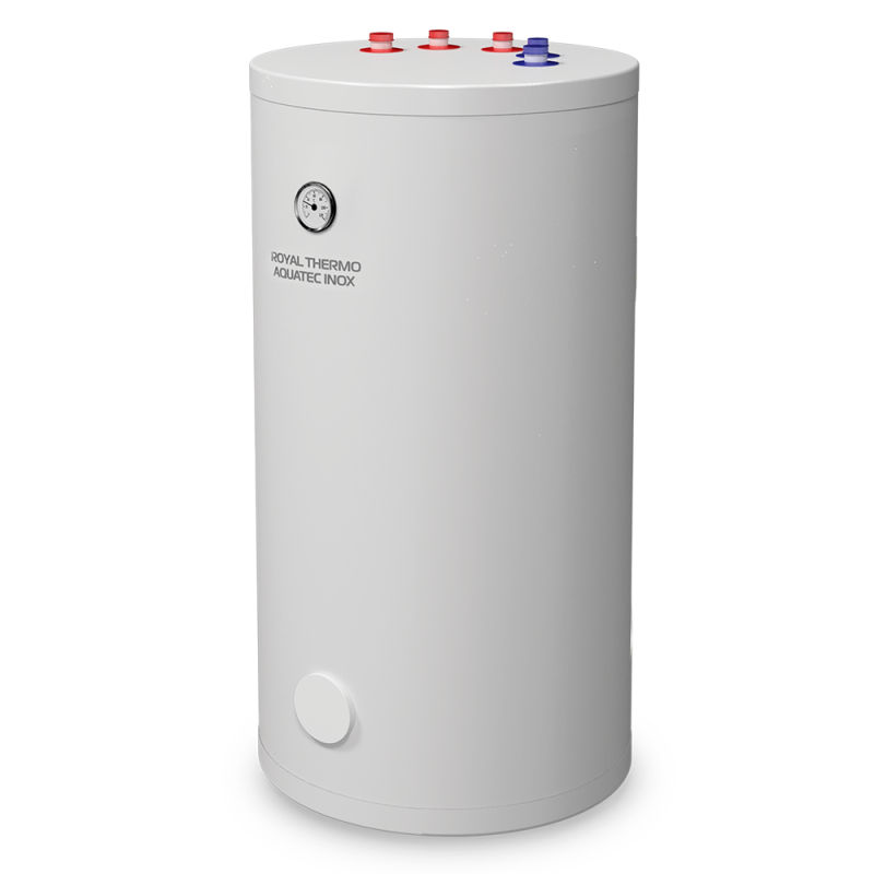 Бойлер косвенного нагрева Royal Thermo Aquatec Inox RTWX-F напольный верхенее подключение (525х545х1075)