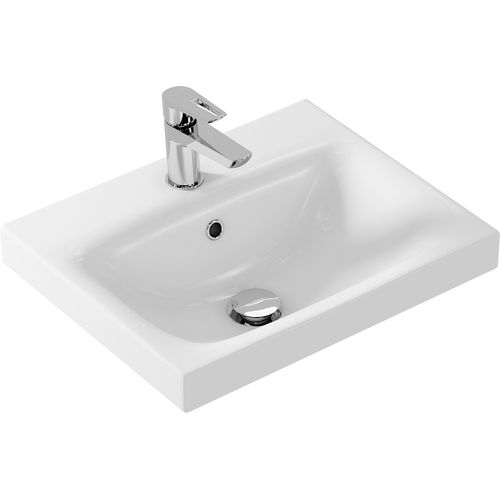 Раковина Cersanit Moduo 50 см широкая / S-UM-MOD50/1