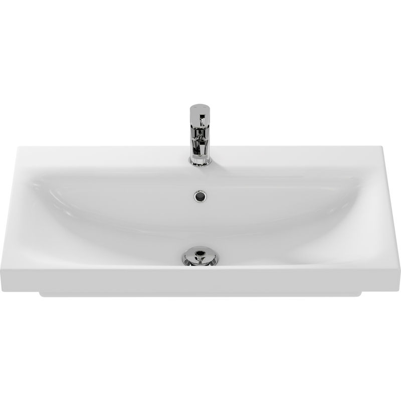 Раковина Cersanit Moduo 80 см широкая / S-UM-MOD80/1