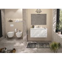 Унитаз подвесной с инсталляцией Ideal Standard Tesi Aquablade с кнопкой Oleas M3 S0079R0123AA хром — 7