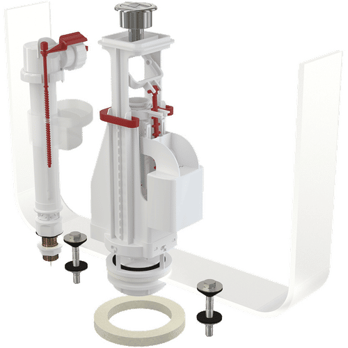 Выпускной комплект AlcaDrain (AlcaPlast) SA08ASK 1/2" CHROM с двойной кнопкой, впускной механизм