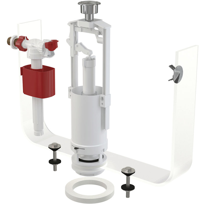 Выпускной комплект AlcaDrain (AlcaPlast) SA2000K 1/2" CHROM со стоп кнопкой, впускной механизм