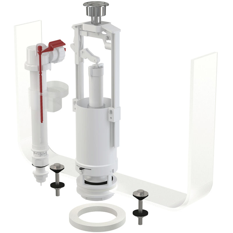 Выпускной комплект AlcaDrain (AlcaPlast) SA2000S 1/2" CHROM со стоп кнопкой, впускной механизм