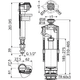 Выпускной комплект со стоп кнопкой,впускной механизм SA2000S 1/2" CHROM SA2000S 1/2" CHROM