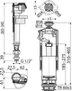 Выпускной комплект со стоп кнопкой,впускной механизм SA2000SK 1/2" CHROM SA2000SK 1/2" CHROM
