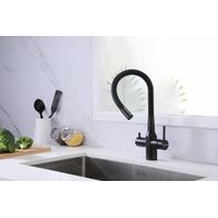 Смеситель для кухни Paulmark Salix Sa213419-418(BLM) черный металлик — 5