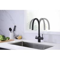 Смеситель для кухни Paulmark Salix Sa213419-418(BLM) черный металлик — 6