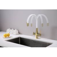 Смеситель для кухни Paulmark Salix Sa213419-Gw золото/белый — 6