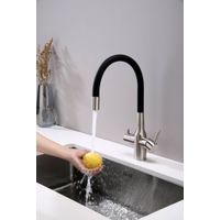 Смеситель для кухни Paulmark Salix Sa213419-NI(BS) никель — 3