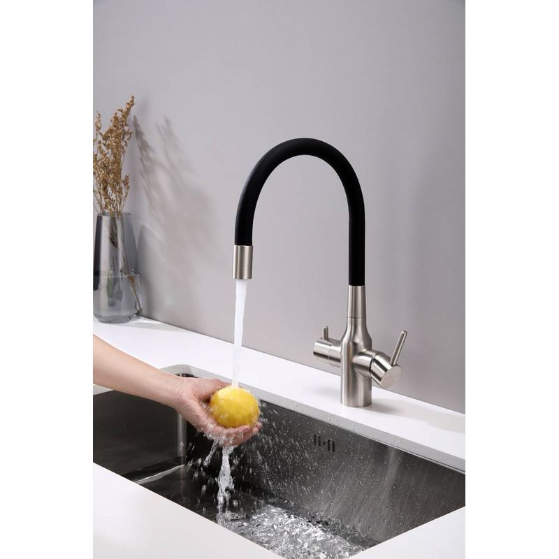 Смеситель для кухни Paulmark Salix Sa213419-NI(BS) никель