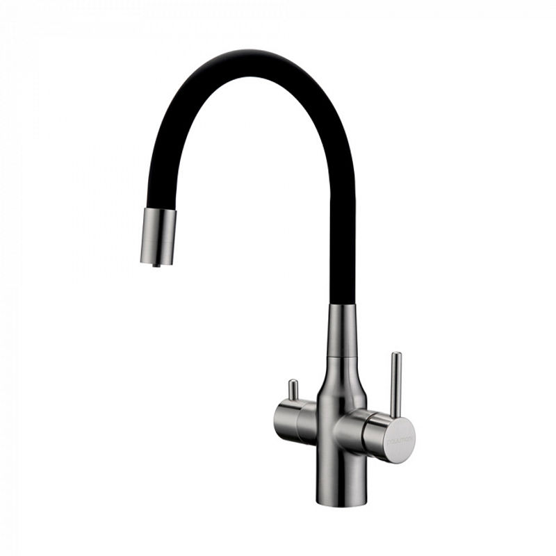 Смеситель для кухни Paulmark Salix Sa213419-NI(BS) никель