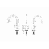 Смеситель для кухни Paulmark Salix Sa213419-NI(BS) никель — 12