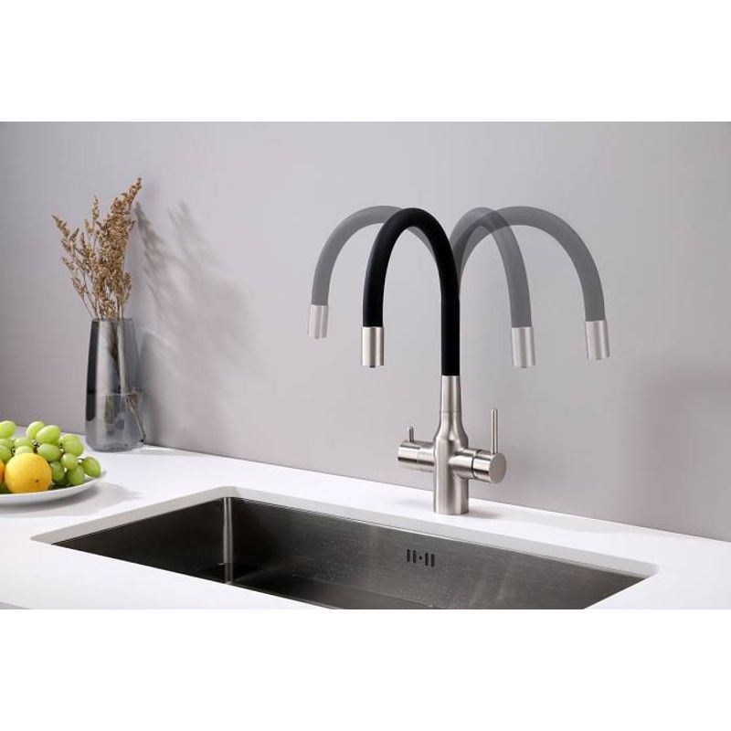 Смеситель для кухни Paulmark Salix Sa213419-NI(BS) никель