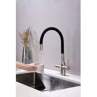 Смеситель для кухни Paulmark Salix Sa213419-NI(BS) никель — 4