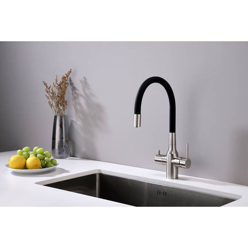 Смеситель для кухни Paulmark Salix Sa213419-NI(BS) никель