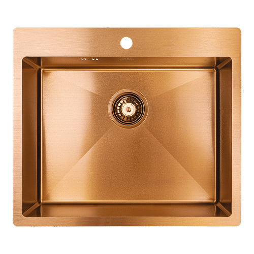 Кухонная мойка из нержавеющей стали Laveo Marmara SAM_810T прямоугольная медь