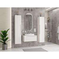 Шкаф-пенал для ванной Brevita Savoy 35 универсальный / SAV-05035-010 белый — 4