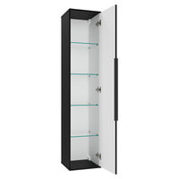 Шкаф-пенал для ванной Brevita Savoy 35 универсальный / SAV-05035-030 черный — 3