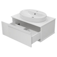 Тумба под раковину Brevita Savoy 80 подвесная с 1 ящ. / SAV-09080-0101Я белый — 3