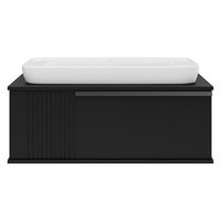 Тумба под раковину Brevita Savoy 90 подвесная с 1 ящ. / SAV-09090-0301Я черный — 2