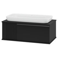 Тумба под раковину Brevita Savoy 90 подвесная с 1 ящ. / SAV-09090-0301Я черный — 1