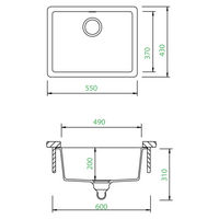 Кухонная мойка из искусственного камня Schock Soho 60U (N-100) Cristadur Магма — 4