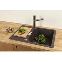 Кухонная мойка из искусственного камня Schock Manhattan 45 D Cristalite Альпина — 3