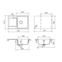 Кухонная мойка из искусственного камня Schock Eton 50 D Cristadur Поларис — 5