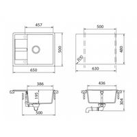 Кухонная мойка из искусственного камня Schock Optima 50D Cristalite Оникс — 4