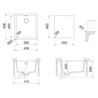 Кухонная мойка из искусственного камня Schock Greenwich 45U Cristadur Магма — 3