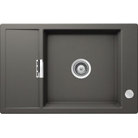 Кухонная мойка из искусственного камня Schock Eton 60 D Small Cristadur Серебристый камень — 1