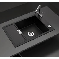 Кухонная мойка из искусственного камня Schock Eton 60 D Small Cristadur Серебристый камень — 2