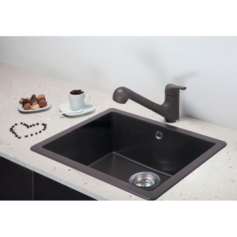 Кухонная мойка из искусственного камня Schock Quadro 60 Cristalite Неро