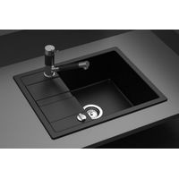 Кухонная мойка из искусственного камня Schock Optima 50D Cristalite Неро — 2