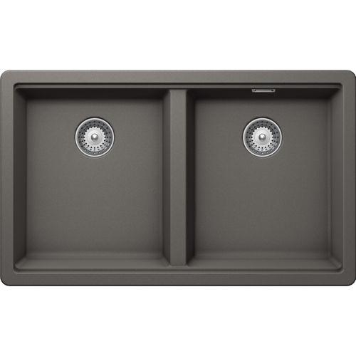 Кухонная мойка из искусственного камня Schock Greenwich 80-2U Cristadur Серебристый камень