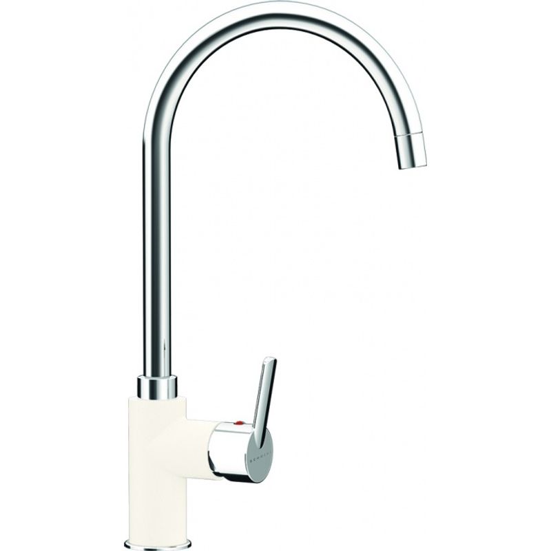 Смеситель для кухонной мойки Schock Simi 710231 с поворотным изливом альпина