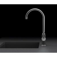 Смеситель для кухонной мойки Schock Simi 710231 с поворотным изливом альпина — 2