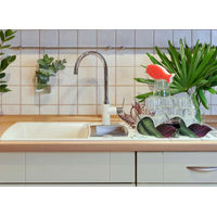 Смеситель для кухонной мойки Schock Simi 710231 с поворотным изливом альпина — 4