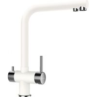 Смеситель для кухонной мойки Schock Wellus New 710235 для питьевой воды и с поворотным изливом альпина — 1
