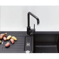 Смеситель для кухонной мойки Schock Fonos 710403 с поворотным изливом альпина — 4