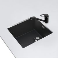 Смеситель для кухонной мойки Schock Cosmo 710409 с поворотным изливом оникс — 2