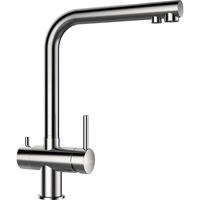 Смеситель для кухонной мойки Schock Vitus 710427 для питьевой воды и с поворотным изливом нержавеющая сталь — 1