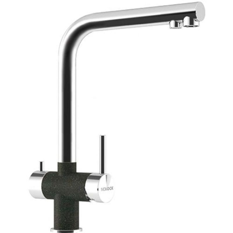 Смеситель для кухонной мойки Schock Vitus 710428 для питьевой воды и с поворотным изливом оникс