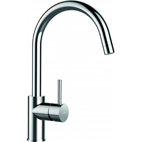 Смеситель для кухонной мойки Schock Plutos-D 710434 с поворотным и выдвижным изливом хром