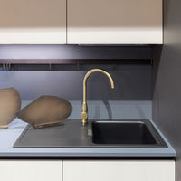 Смеситель для кухонной мойки Schock Kavus 710551 с поворотным изливом баварский камень — 7