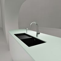 Смеситель для кухонной мойки Schock Conos Pro 710571 с поворотным и выдвижным изливом нержавеющая сталь — 6