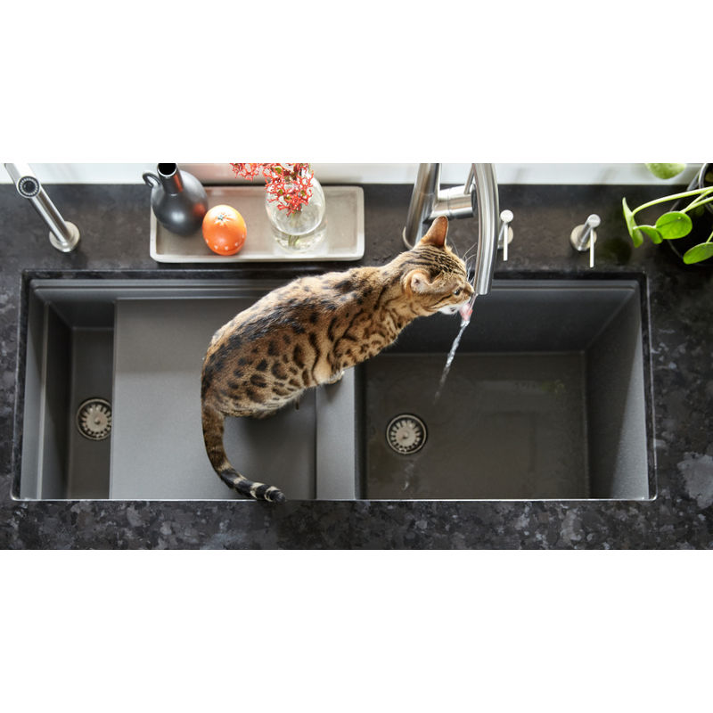 Смеситель для кухонной мойки Schock Conos Pro 710571 с поворотным и выдвижным изливом нержавеющая сталь