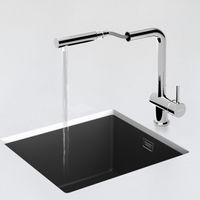 Смеситель для кухонной мойки Schock Epos-D 710634 с поворотным и выдвижным изливом хром — 3