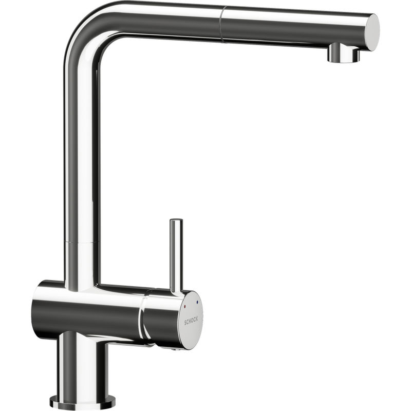 Смеситель для кухонной мойки Schock Epos-D 710634 с поворотным и выдвижным изливом хром
